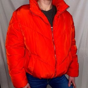 Orange/Red Puffer Jacket